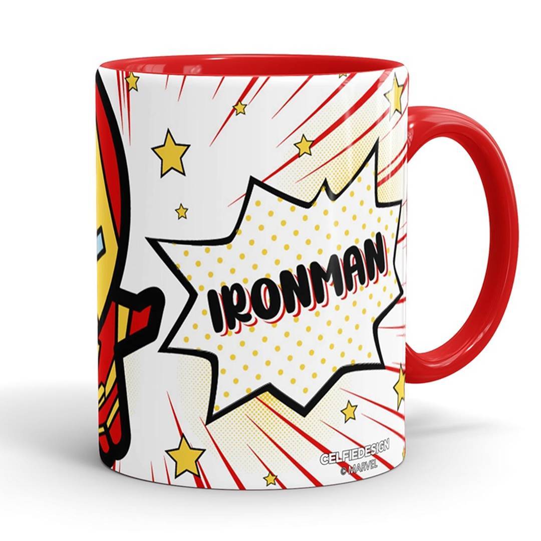 Ironman Comic Kawaii - Coffee Mug -Celfie Design - India - www.superherotoystore.com