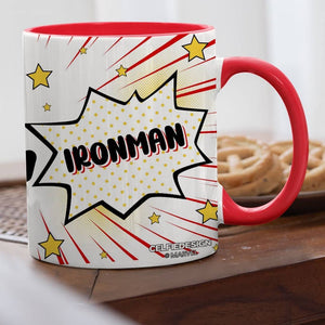 Ironman Comic Kawaii - Coffee Mug -Celfie Design - India - www.superherotoystore.com
