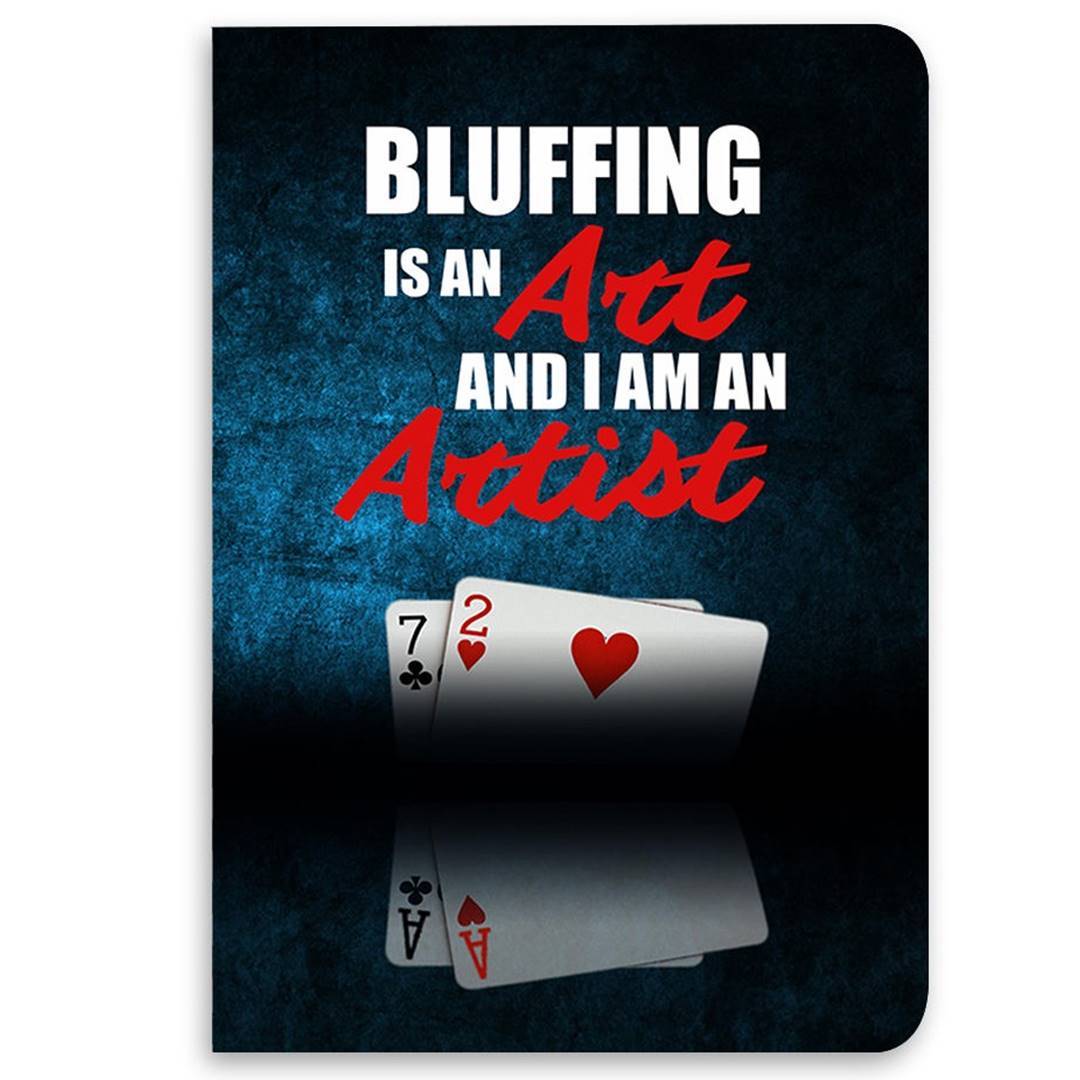 Art of Bluffing Notebook -Celfie Design - India - www.superherotoystore.com