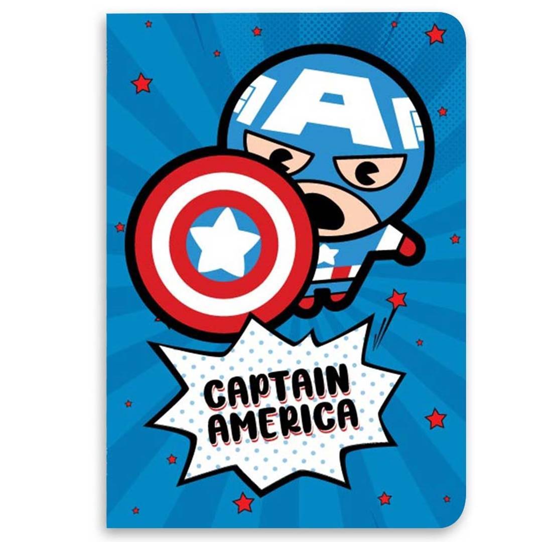 Captain America Kawaii Notebook -Celfie Design - India - www.superherotoystore.com