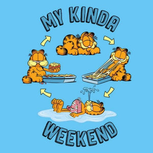 MY KINDA WEEKEND - GARFIELD OFFICIAL T-SHIRT -Redwolf - India - www.superherotoystore.com