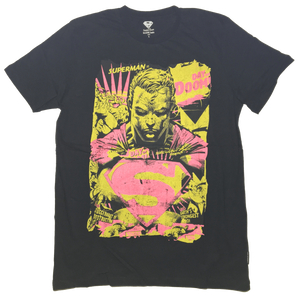 Superman Black T-Shirt by Bio World -Bio World - India - www.superherotoystore.com