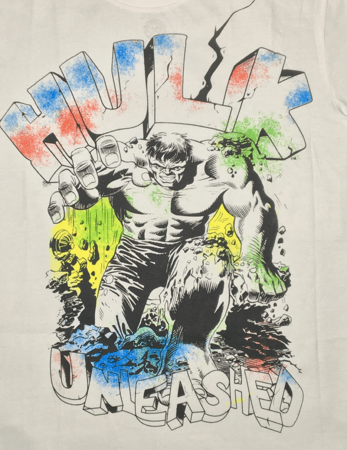 Marvel Comics Hulk White T-Shirt by Bio World -Bio World - India - www.superherotoystore.com