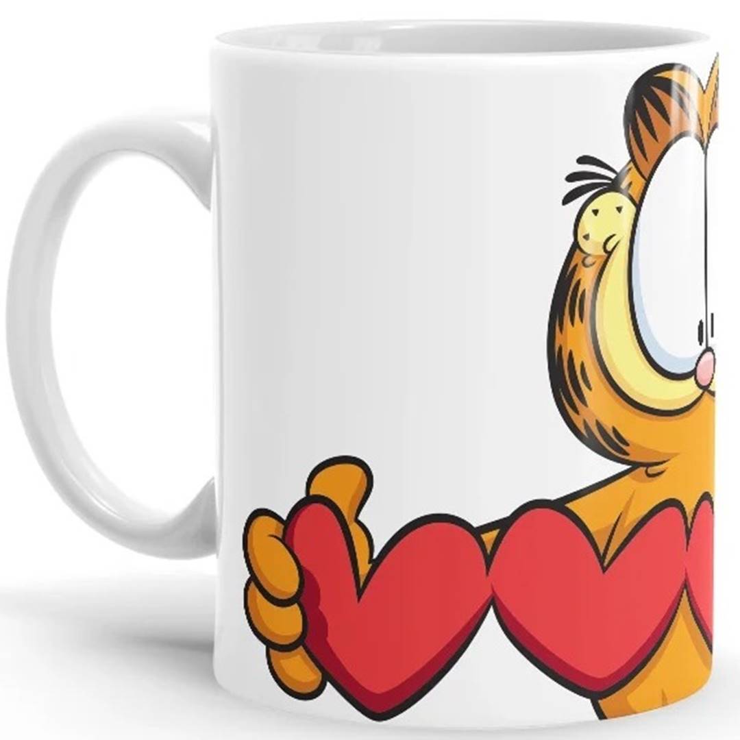 Chain Of Hearts - Garfield Official Mug -Redwolf - India - www.superherotoystore.com