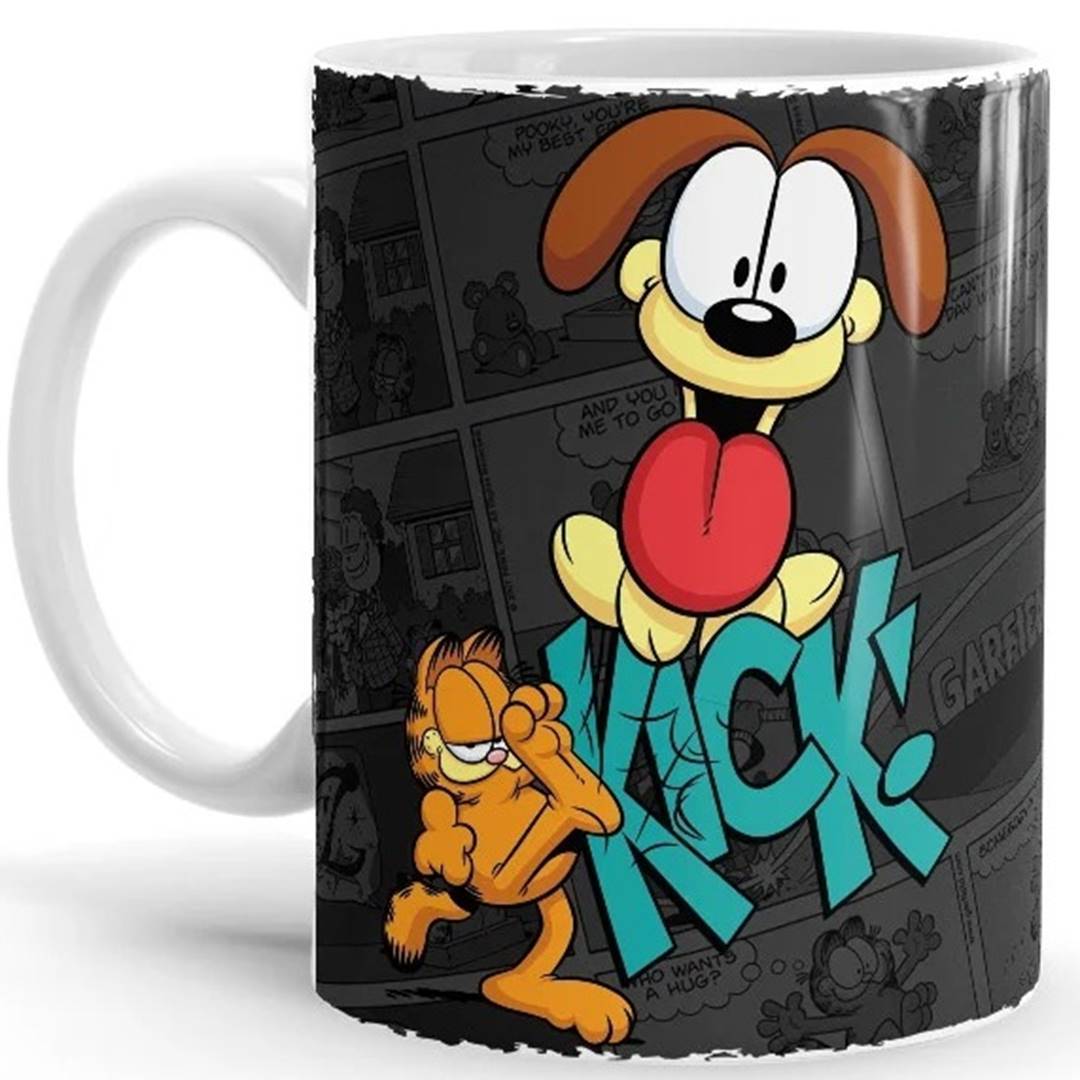 Kick - Garfield Official Mug -Redwolf - India - www.superherotoystore.com