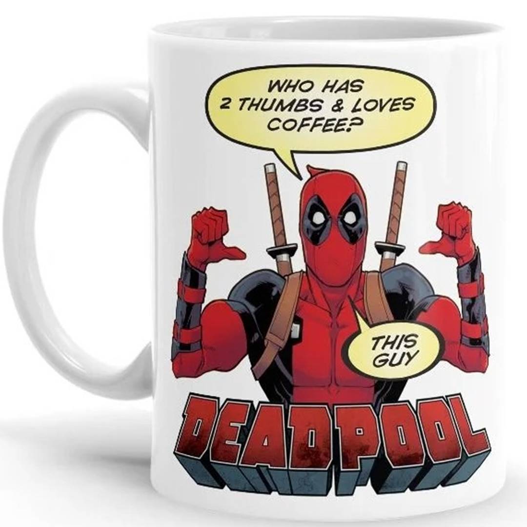 Deadpool Loves Coffee - Marvel Official Mug -Redwolf - India - www.superherotoystore.com
