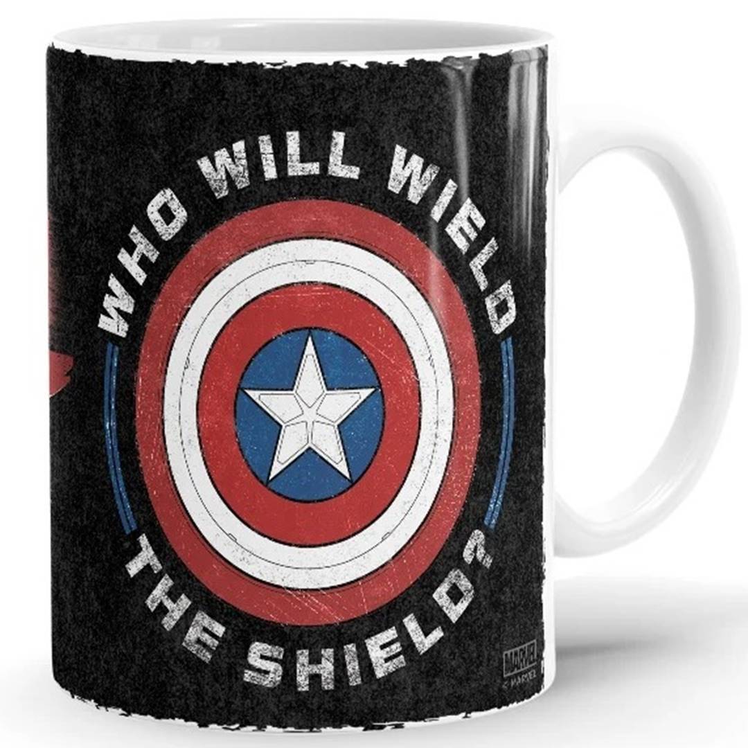 Who Will Wield The Shield - Marvel Official Mug -Redwolf - India - www.superherotoystore.com