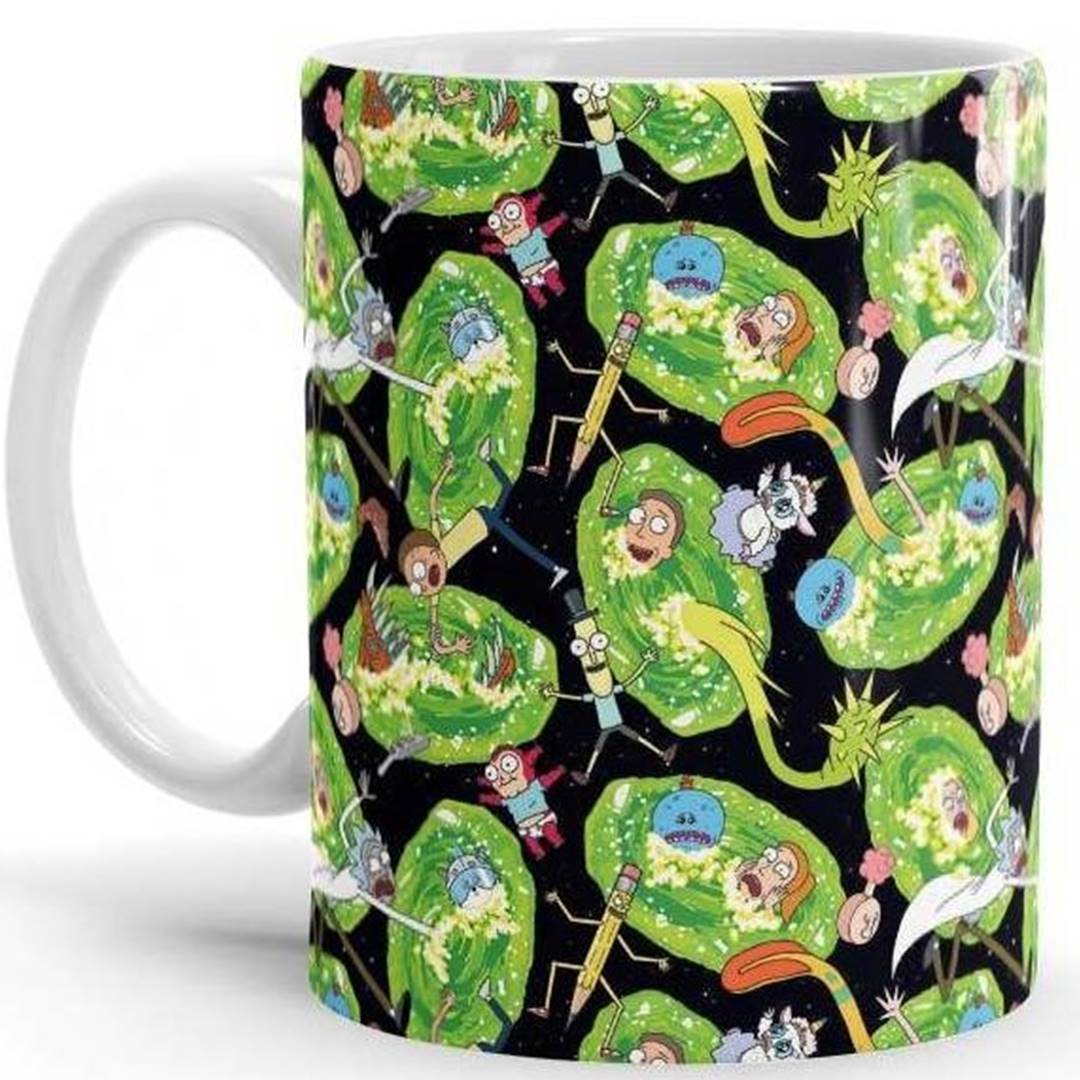 Portal Pattern - Rick And Morty Official Mug -Redwolf - India - www.superherotoystore.com