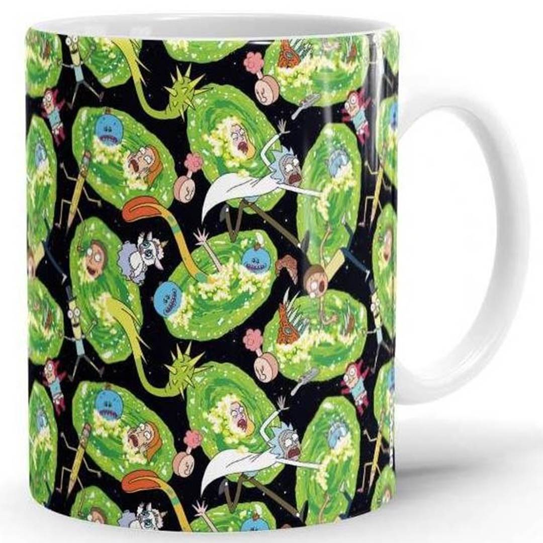 Portal Pattern - Rick And Morty Official Mug -Redwolf - India - www.superherotoystore.com