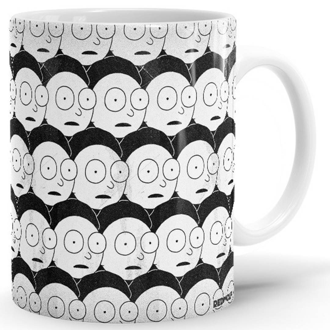 Evil Morty Pattern - Rick And Morty Official Mug -Redwolf - India - www.superherotoystore.com