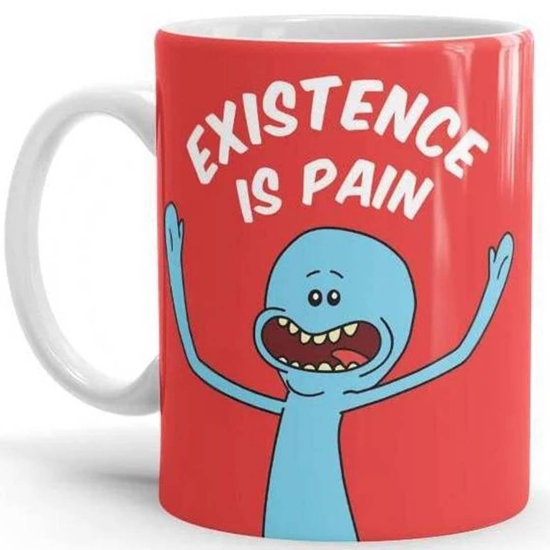 Mr. Meeseeks: Existence Is Pain - Rick And Morty Official Mug -Redwolf - India - www.superherotoystore.com