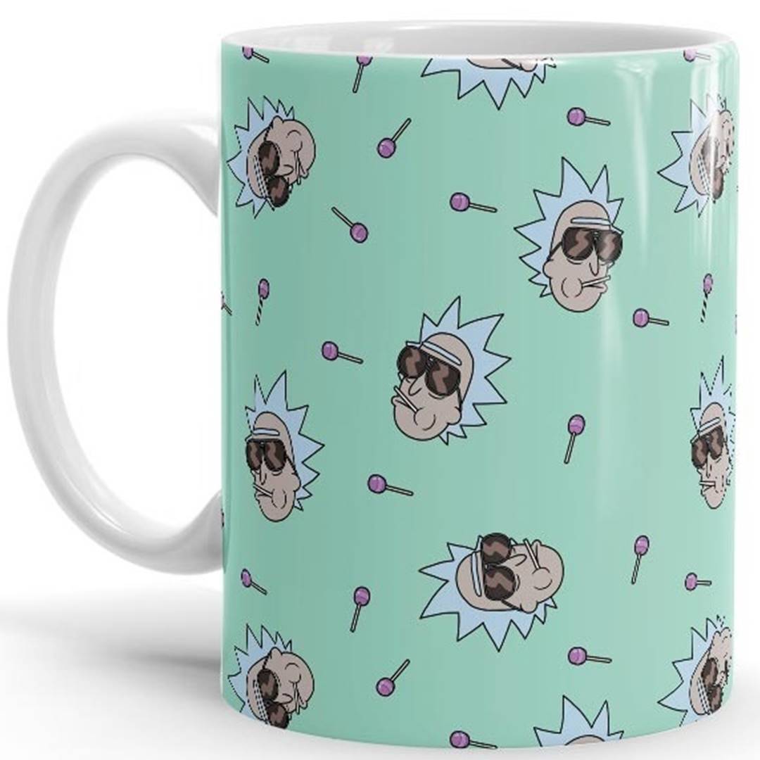 Heist Champ Pattern - Rick And Morty Official Mug -Redwolf - India - www.superherotoystore.com