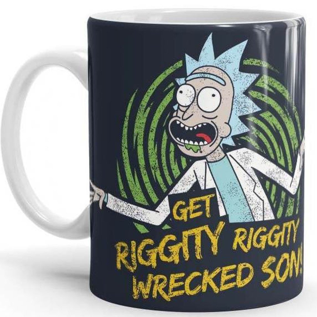 Riggity Riggity Wrecked Son - Rick And Morty Official Mug -Redwolf - India - www.superherotoystore.com