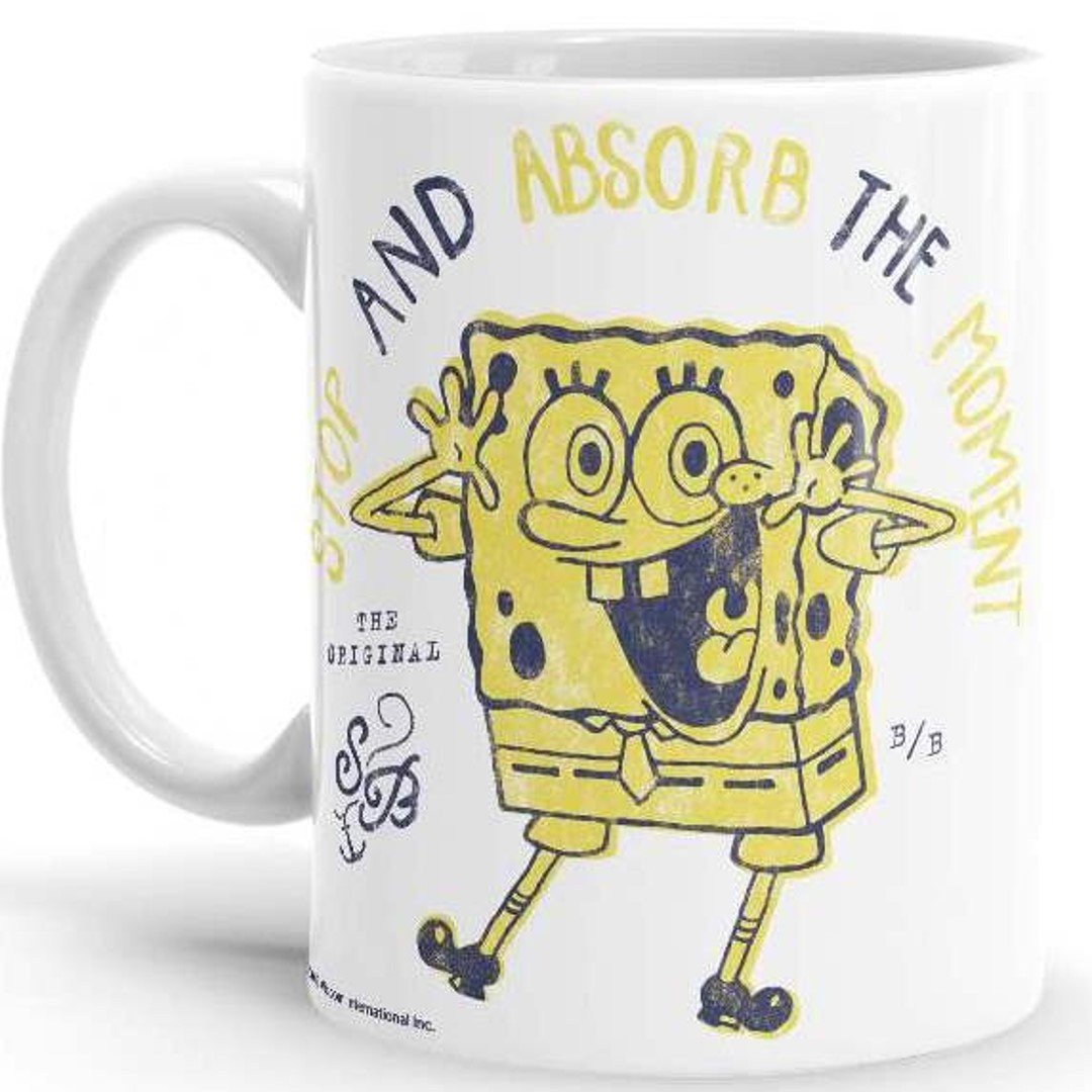 Absorb The Moment - SpongeBob SquarePants Official Mug -Redwolf - India - www.superherotoystore.com