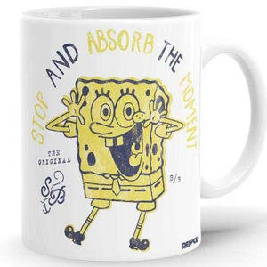 Absorb The Moment - SpongeBob SquarePants Official Mug -Redwolf - India - www.superherotoystore.com