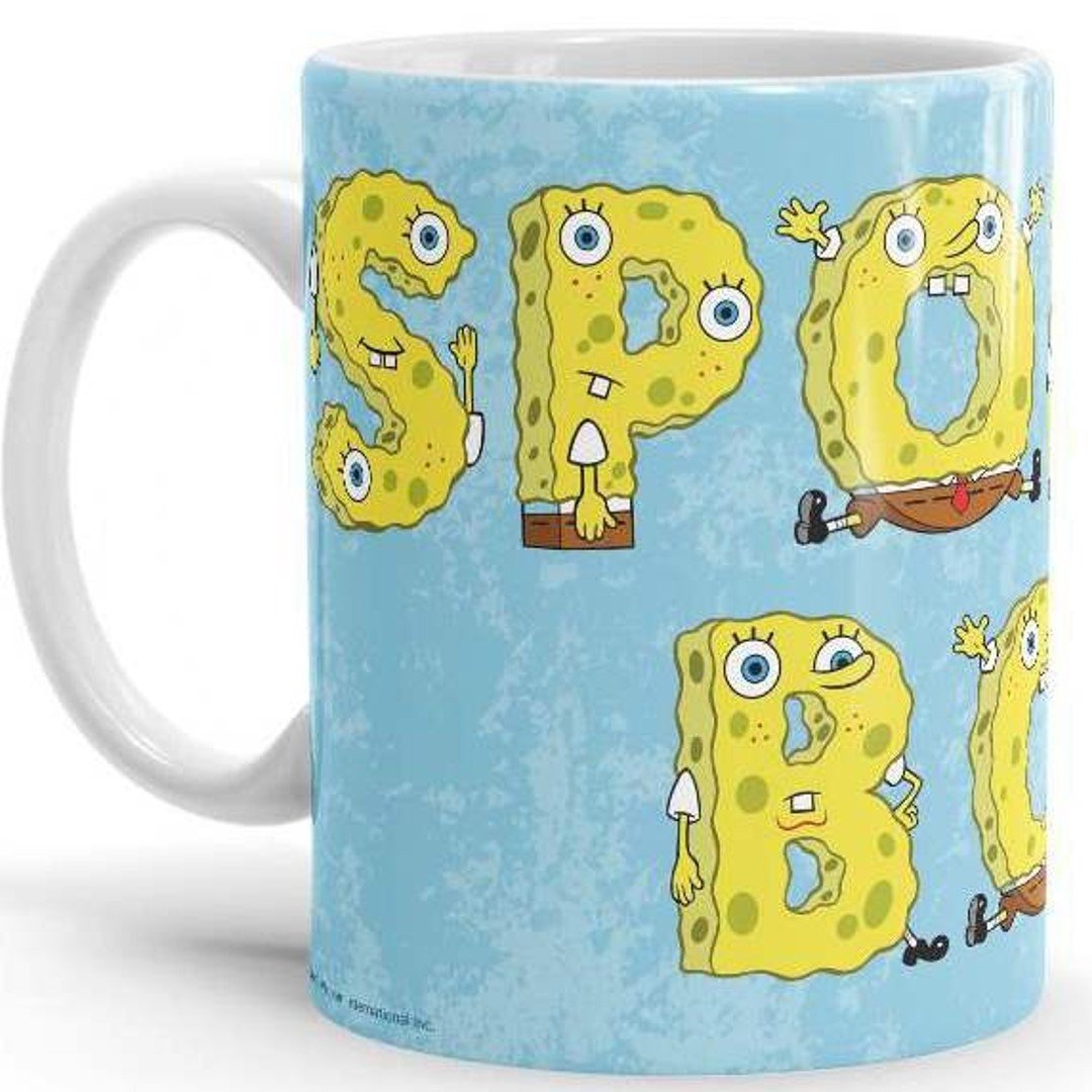 Alphabet - SpongeBob SquarePants Official Mug -Redwolf - India - www.superherotoystore.com