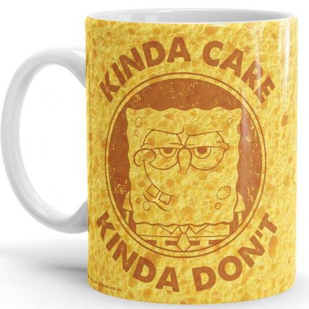 Kinda Care, Kinda Don't - SpongeBob SquarePants Official Mug -Redwolf - India - www.superherotoystore.com