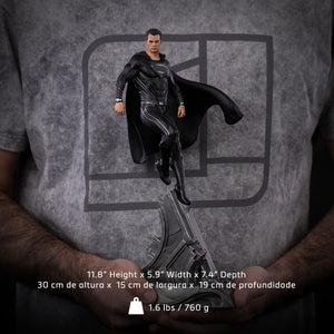 Superman Black Suit Art Scale 1/10 – Zack Snyder’s Justice League by Iron Studios -Iron Studios - India - www.superherotoystore.com