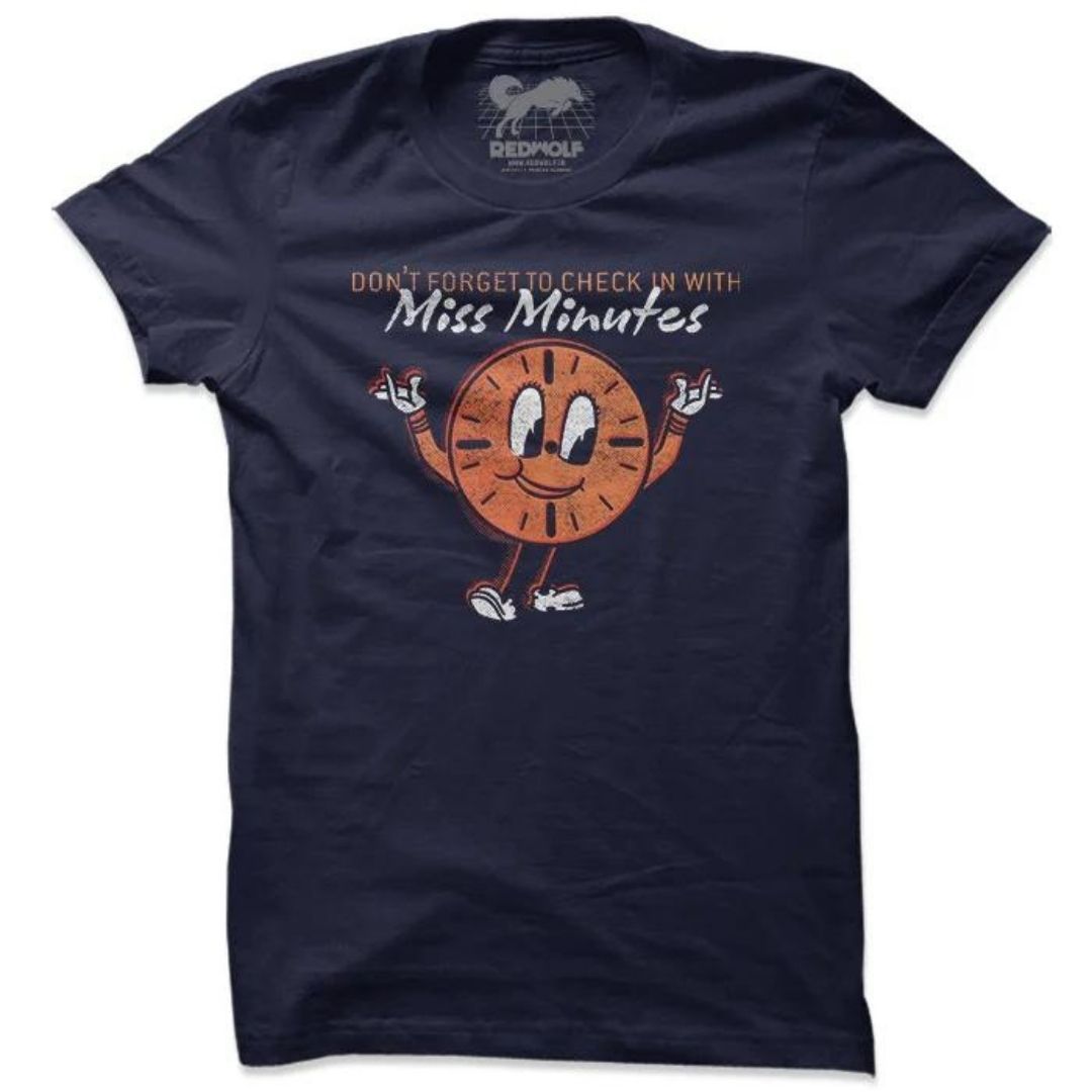 MISS MINUTES - MARVEL OFFICIAL T-SHIRT -Redwolf - India - www.superherotoystore.com