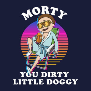 DIRTY LITTLE DOGGY - RICK AND MORTY OFFICIAL T-SHIRT -Redwolf - India - www.superherotoystore.com