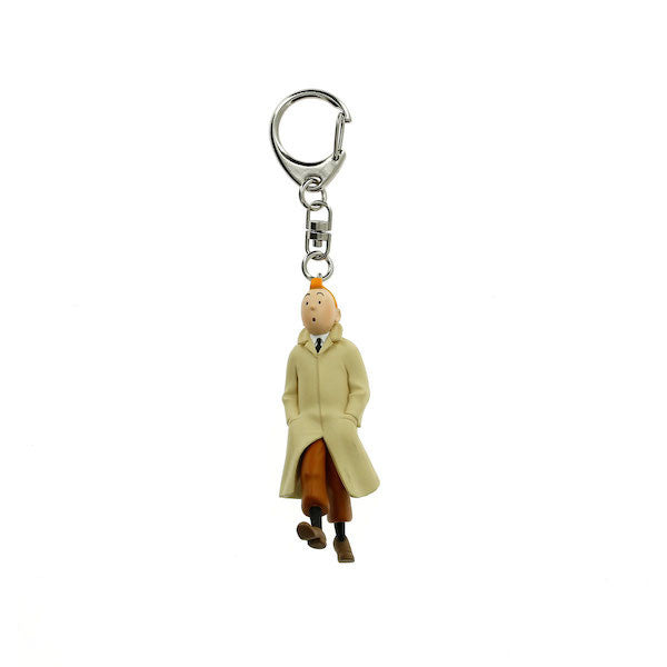 Tintin Trenchcoat Walking Mini Keychain by Moulinsart -Moulinsart - India - www.superherotoystore.com