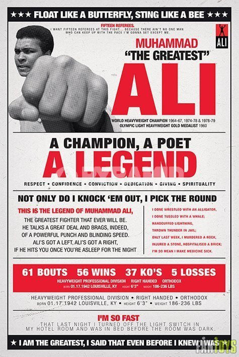 Muhammad Ali: Legend Maxi Poster -Superherotoystore.com - India - www.superherotoystore.com