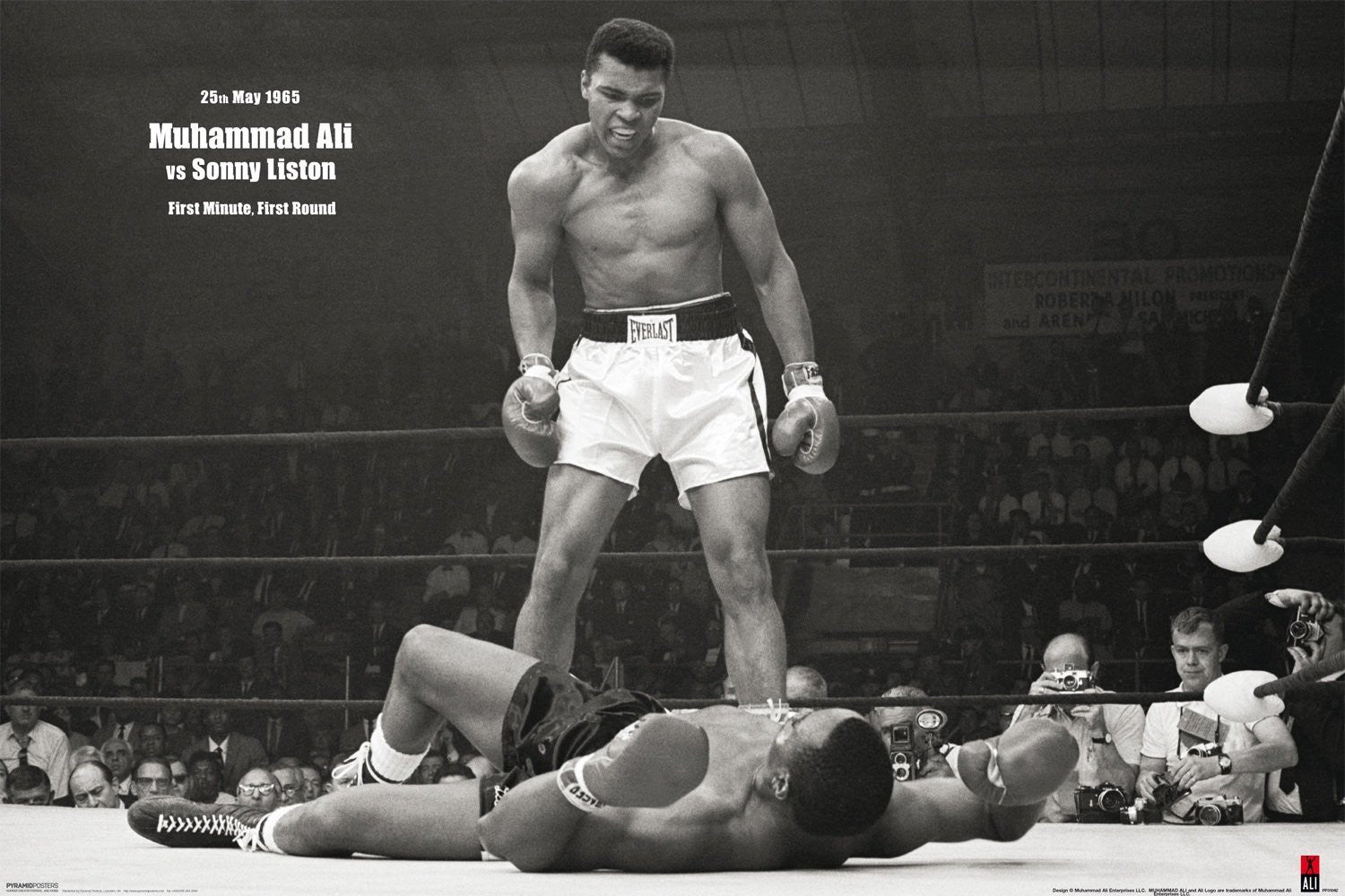 Muhammad Ali vs Sonny Liston Mini Poster -Superherotoystore.com - India - www.superherotoystore.com