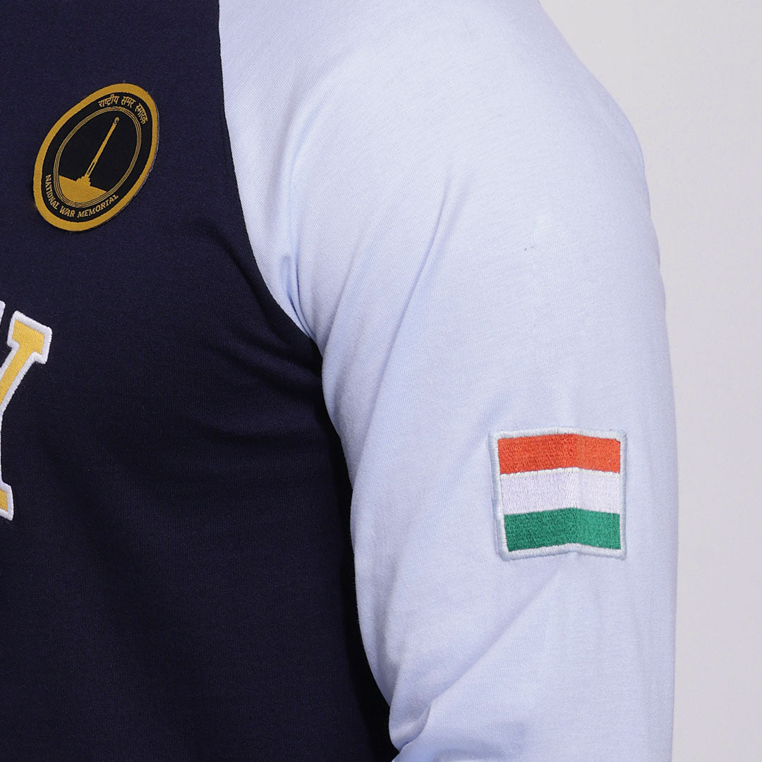 The Classic Indian Navy Raglan T-Shirt -A47 - India - www.superherotoystore.com