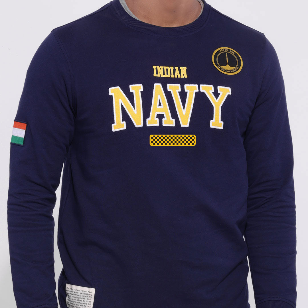 The Classic Indian Navy Unisex Sweatshirt -A47 - India - www.superherotoystore.com