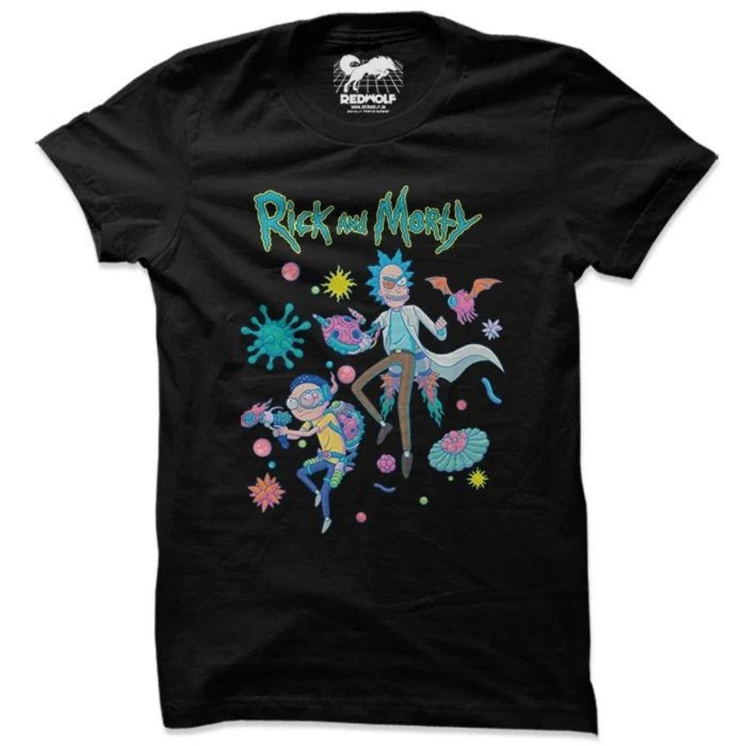 PORTAL JUMP - RICK AND MORTY OFFICIAL T-SHIRT -Redwolf - India - www.superherotoystore.com