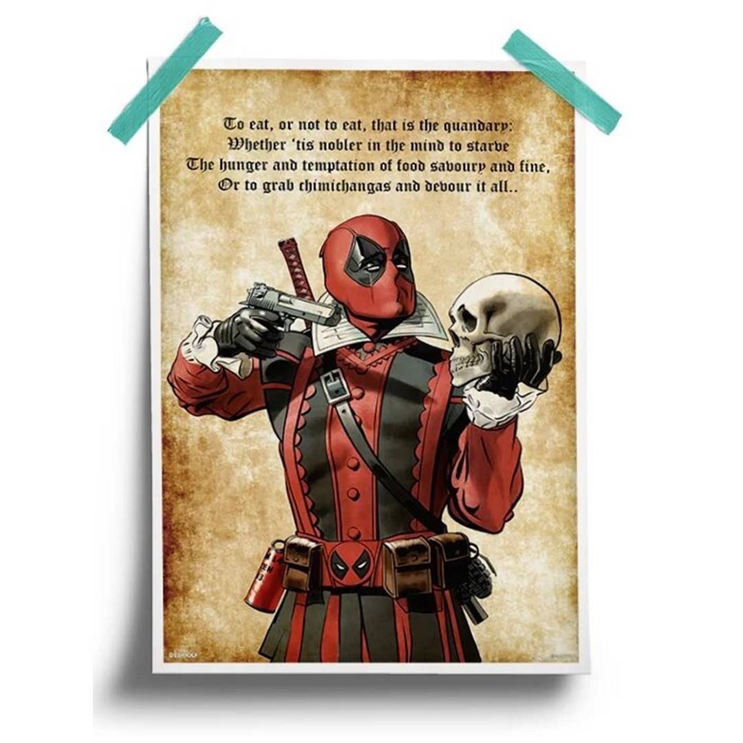 Deadpool: Dilemma - Marvel Official Poster -Redwolf - India - www.superherotoystore.com