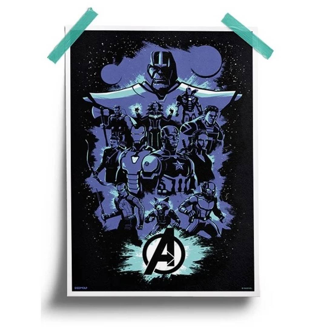 The Endgame - Marvel Official Poster -Redwolf - India - www.superherotoystore.com