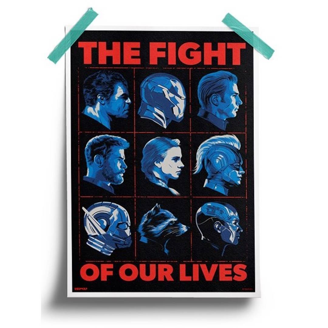 The Fight Of Our Lives - Marvel Official Poster -Redwolf - India - www.superherotoystore.com