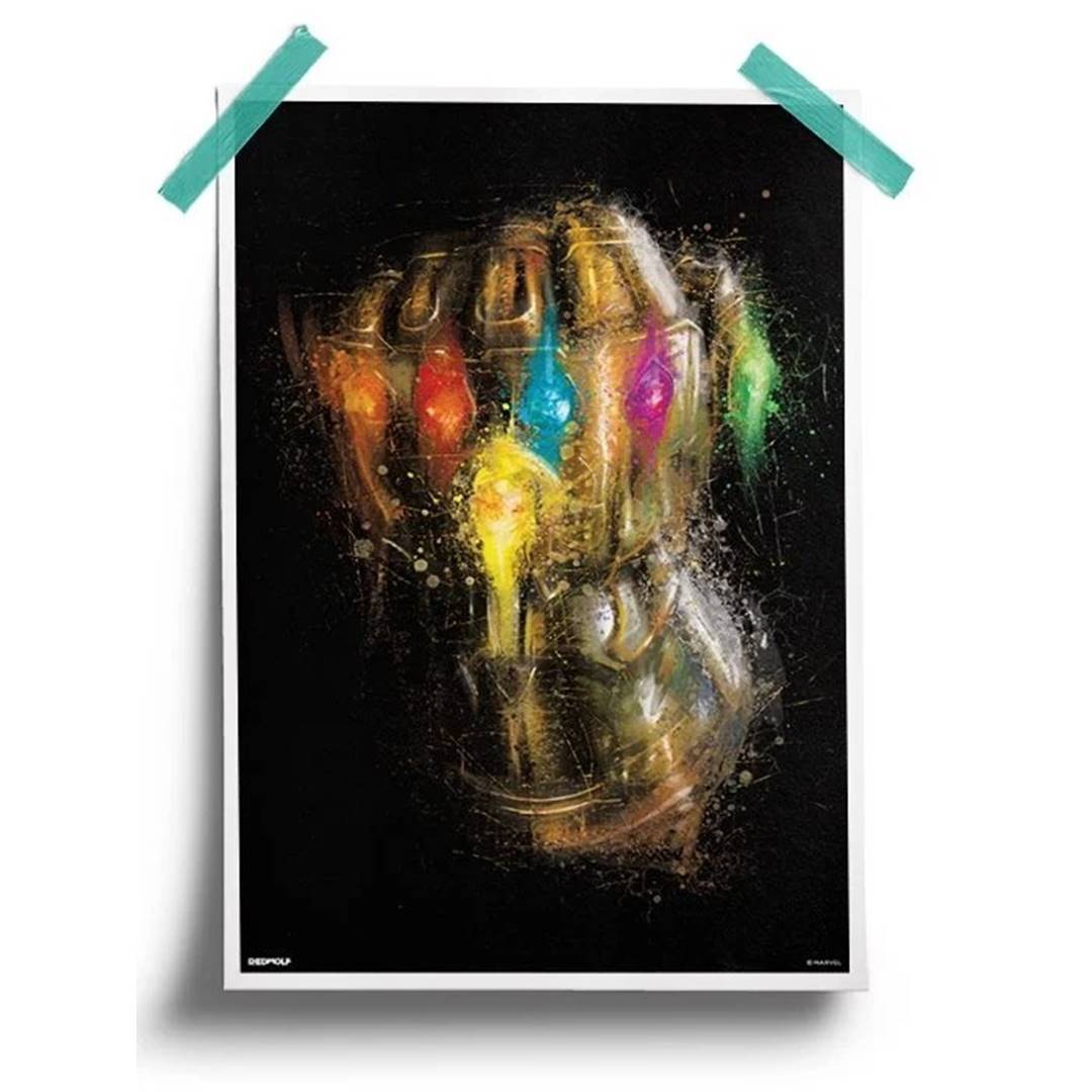 The Infinity Gauntlet - Marvel Official Poster -Redwolf - India - www.superherotoystore.com