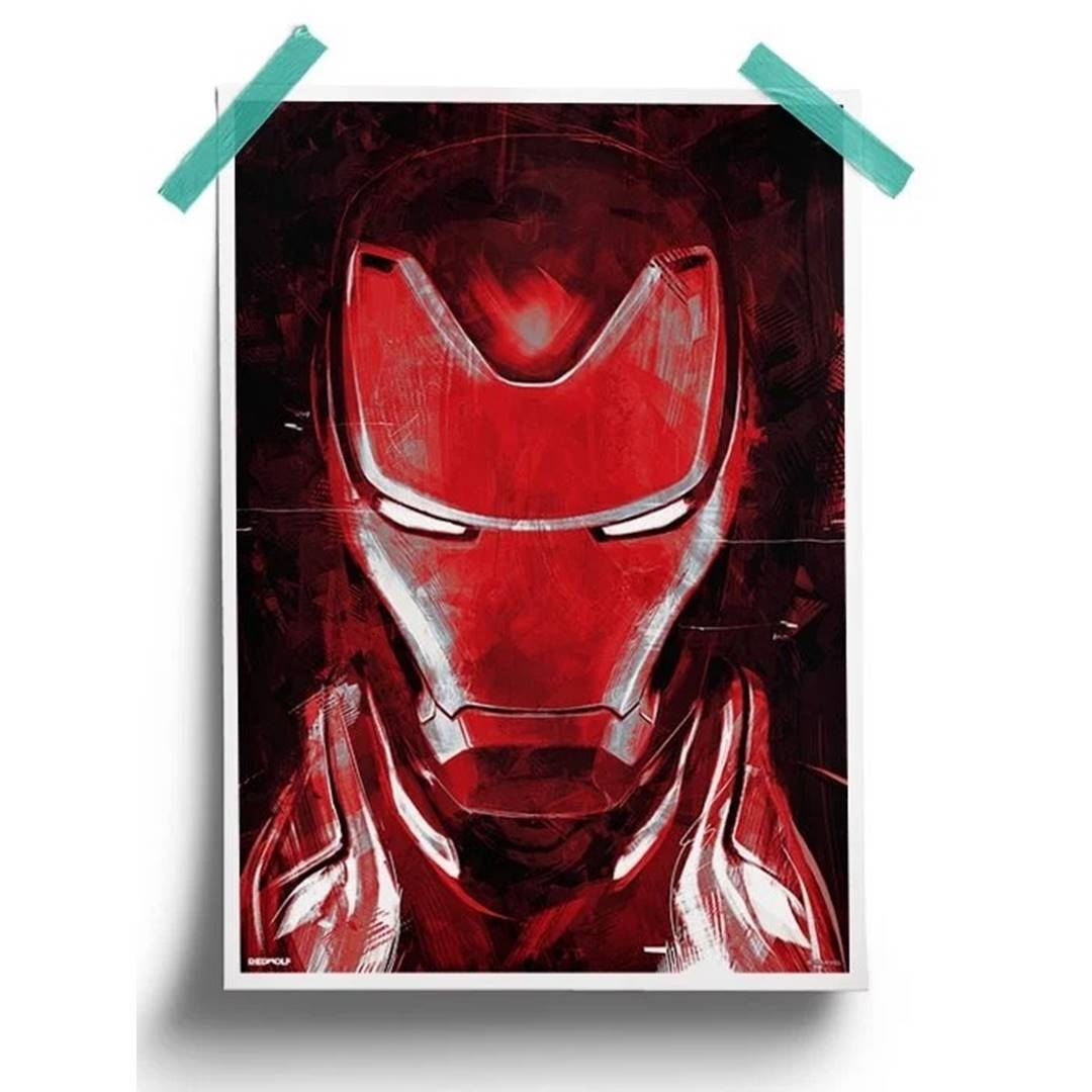Iron Man: Sketch - Marvel Official Poster -Redwolf - India - www.superherotoystore.com