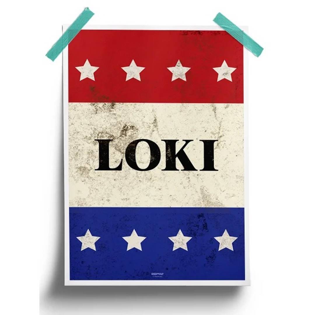 Loki For President - Marvel Official Poster -Redwolf - India - www.superherotoystore.com