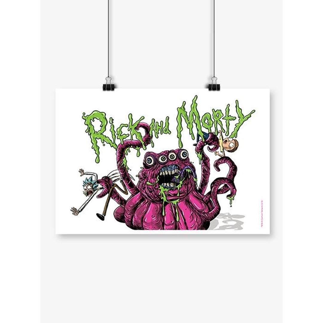 Four Eyed Monster - Rick And Morty Official Poster -Redwolf - India - www.superherotoystore.com