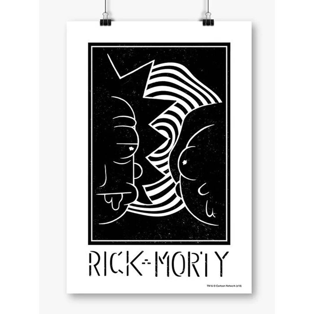 Noir - Rick And Morty Official Poster -Redwolf - India - www.superherotoystore.com