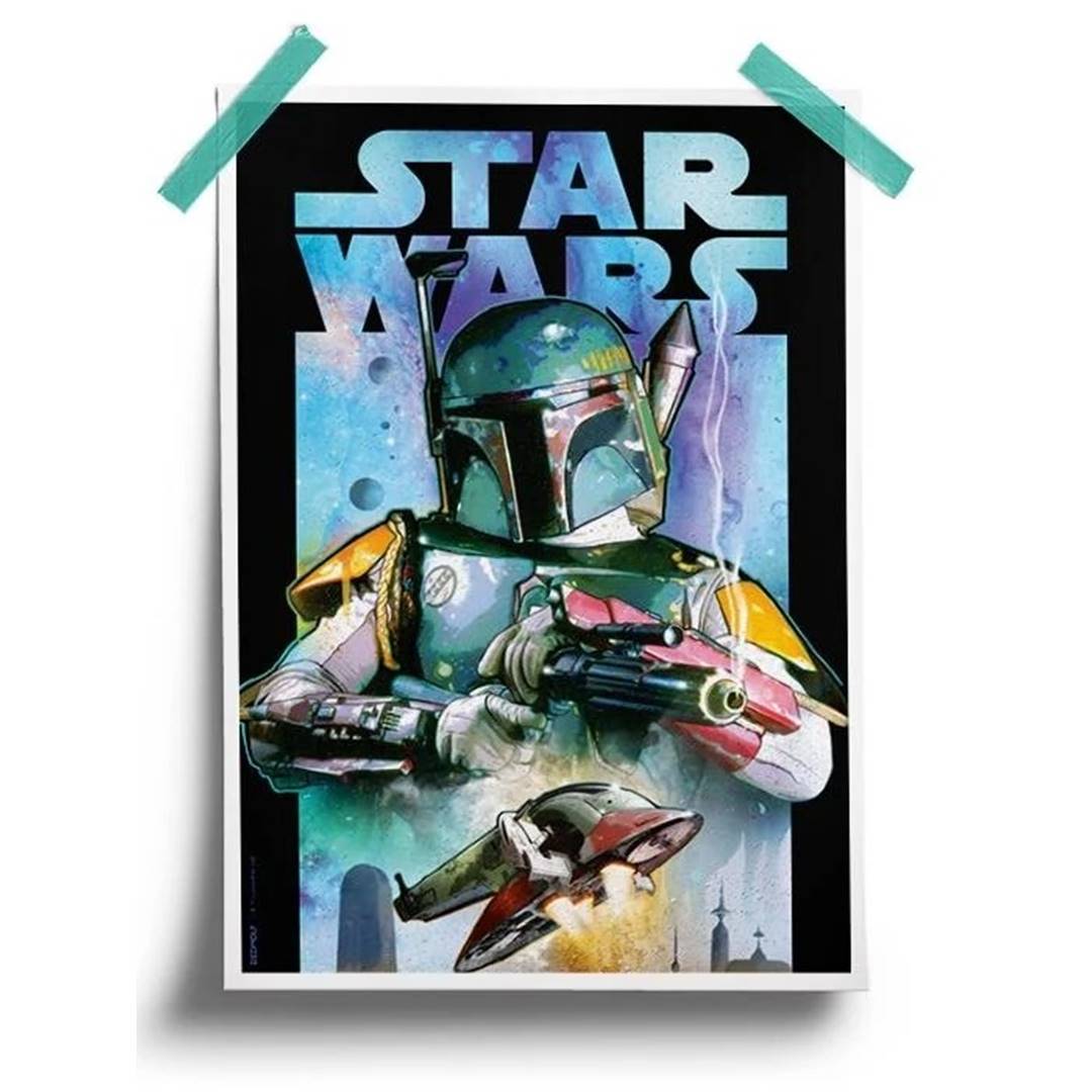 Boba Fett - Star Wars Official Poster -Redwolf - India - www.superherotoystore.com