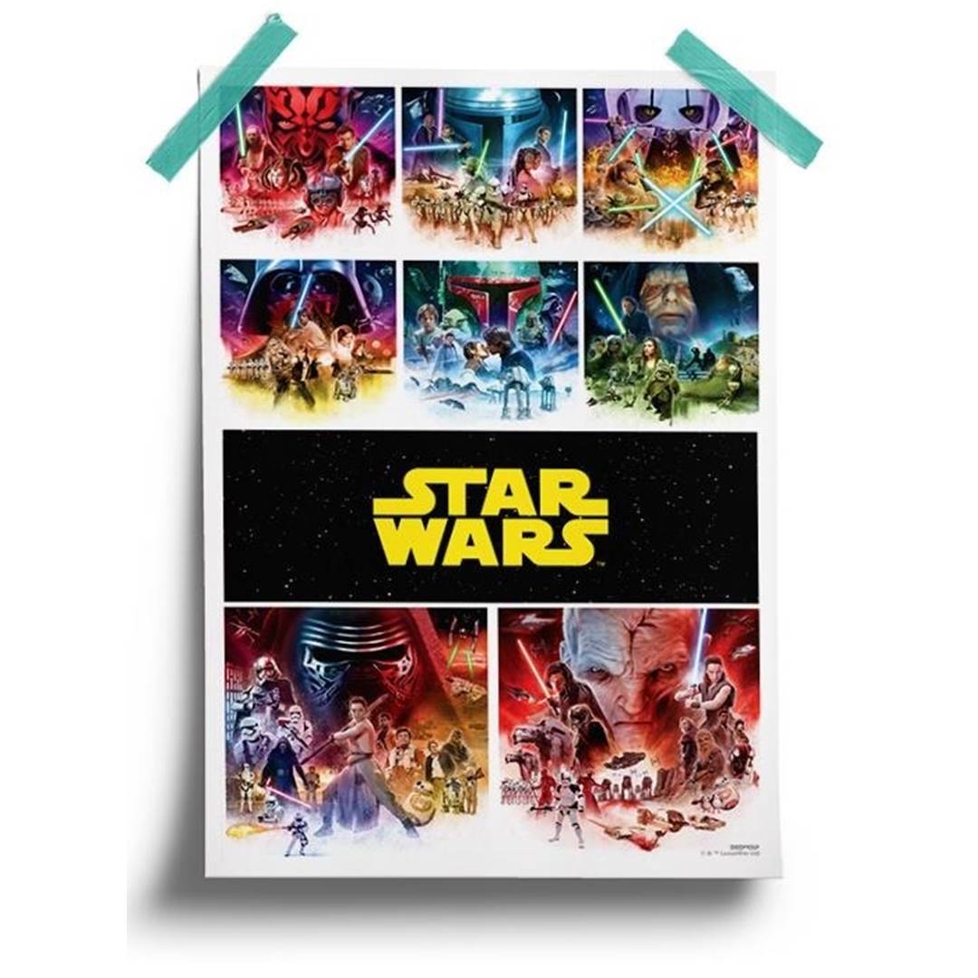 Star Wars Saga - Star Wars Official Poster -Redwolf - India - www.superherotoystore.com
