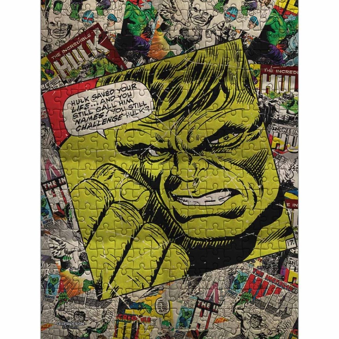 Comic Hulk - Cardboard Puzzles by Celfie Design -Celfie Design - India - www.superherotoystore.com