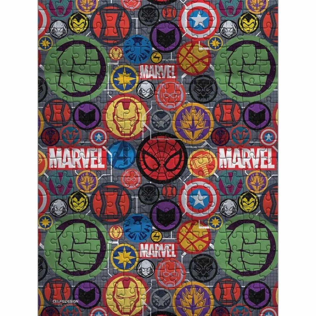 Marvel Iconic Mashup - Cardboard Puzzles by Celfie Design -Celfie Design - India - www.superherotoystore.com