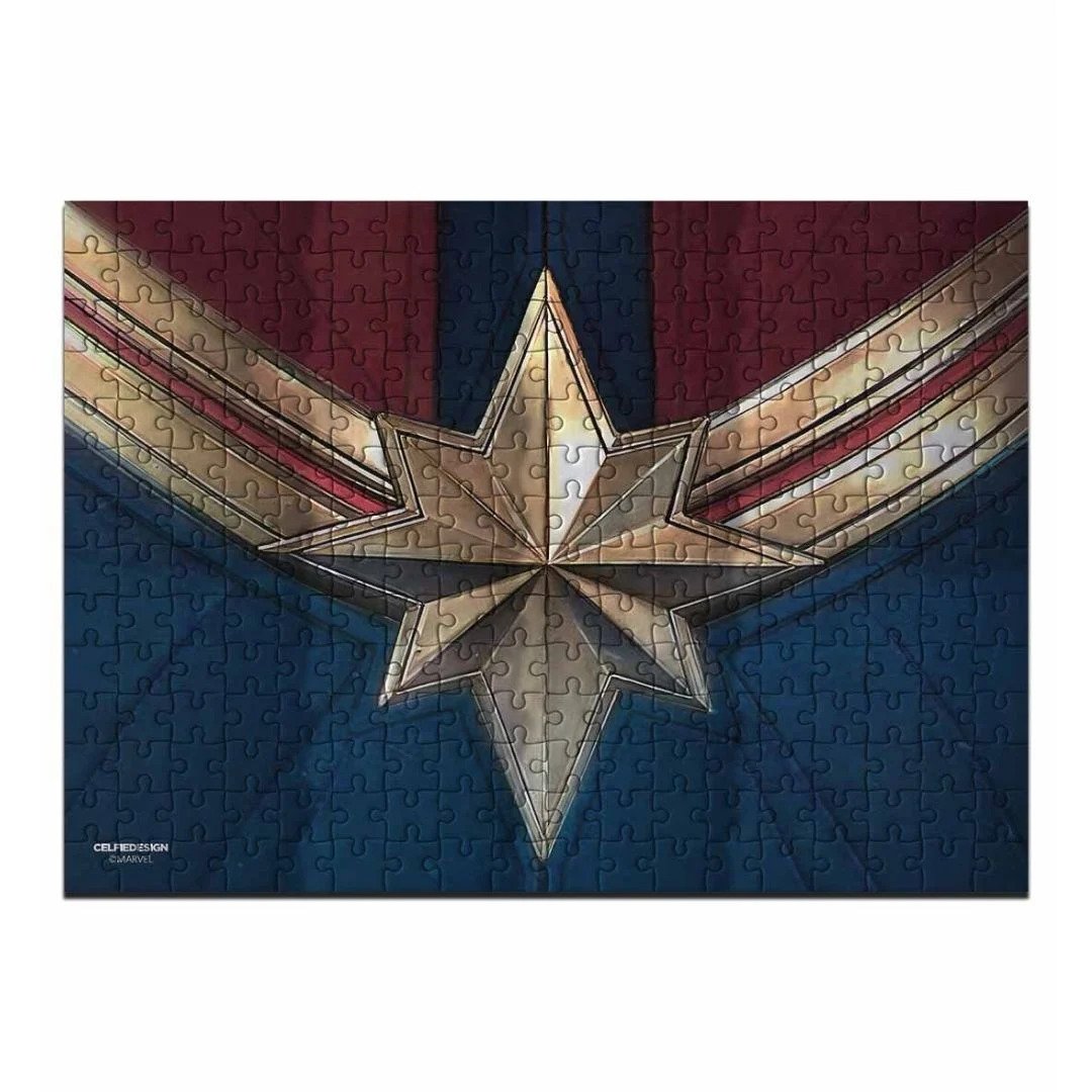 Suit up Captain Marvel - Cardboard Puzzles by Celfie Design -Celfie Design - India - www.superherotoystore.com