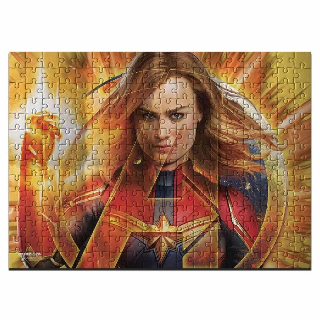 Avenger Army Captain Marvel - Cardboard Puzzles by Celfie Design -Celfie Design - India - www.superherotoystore.com