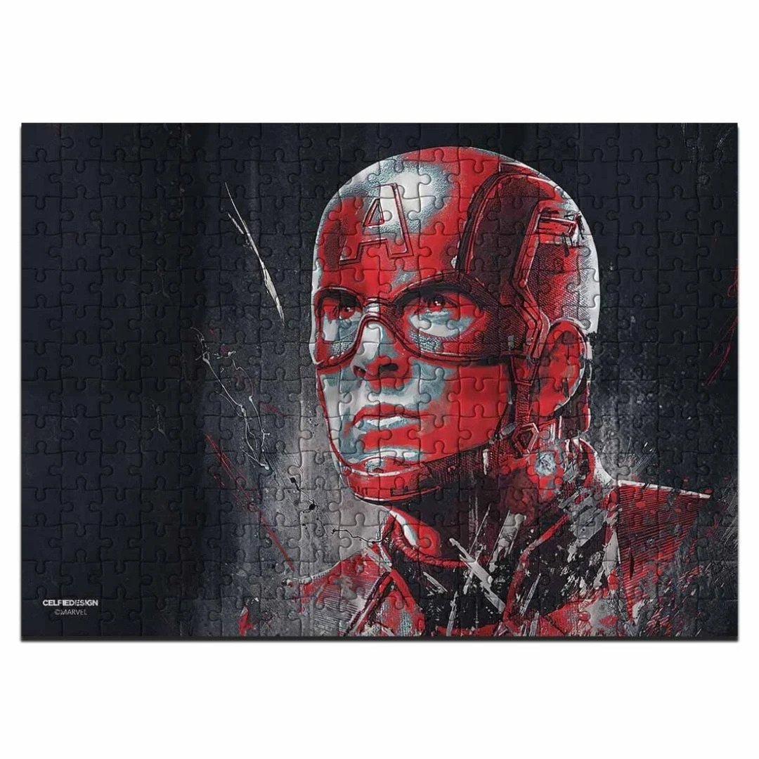 Charcoal Art Captain America - Magnetic Puzzles by Celfie Design -Celfie Design - India - www.superherotoystore.com