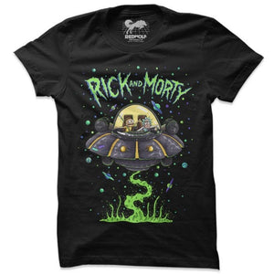 SPACE CRUISER - RICK AND MORTY OFFICIAL T-SHIRT -Redwolf - India - www.superherotoystore.com
