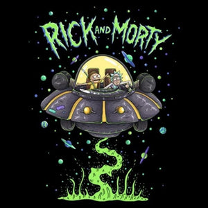 SPACE CRUISER - RICK AND MORTY OFFICIAL T-SHIRT -Redwolf - India - www.superherotoystore.com