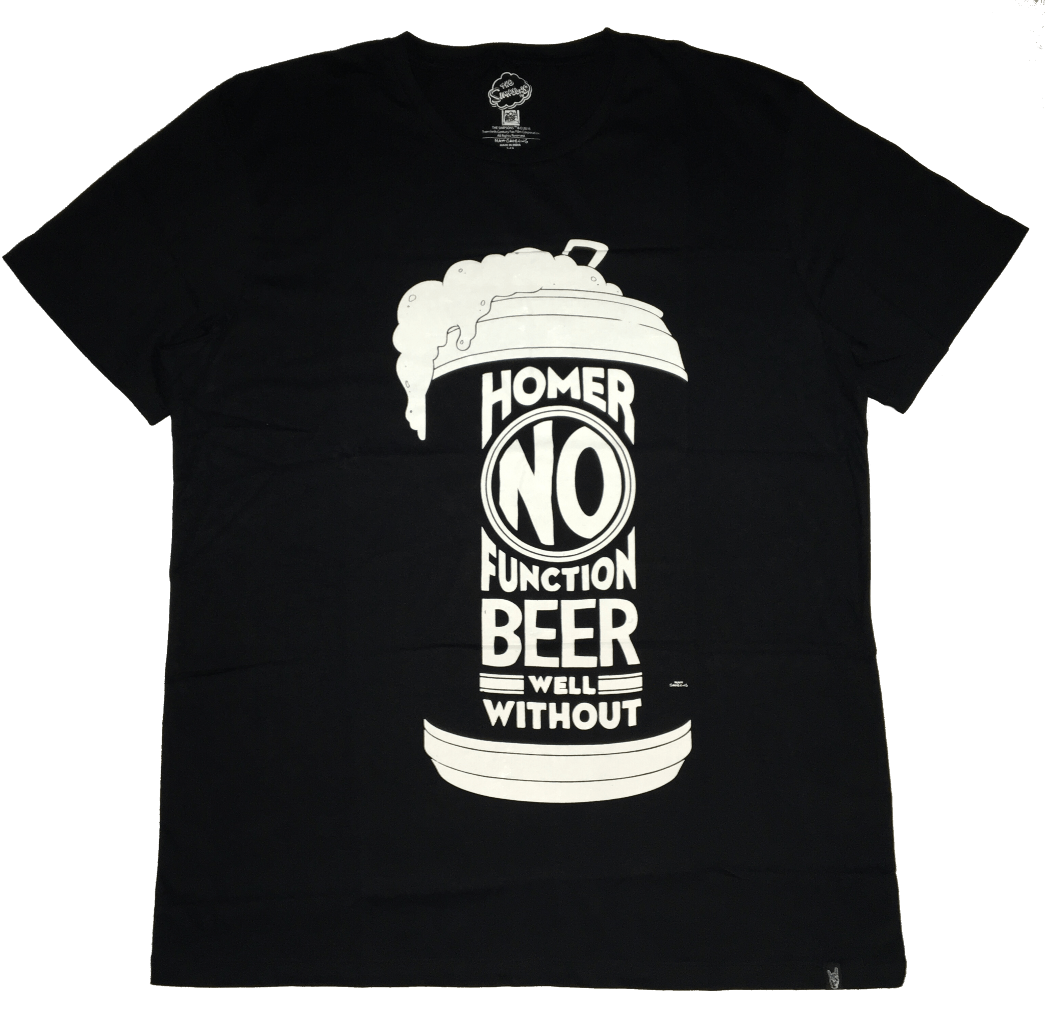 Sweat à Capuche Les Simpsons Homer Beer - Motif Brewmaster Chill-Out Weekend - Taille Unique, Coupe Classique, 241 G - Produit Officiel