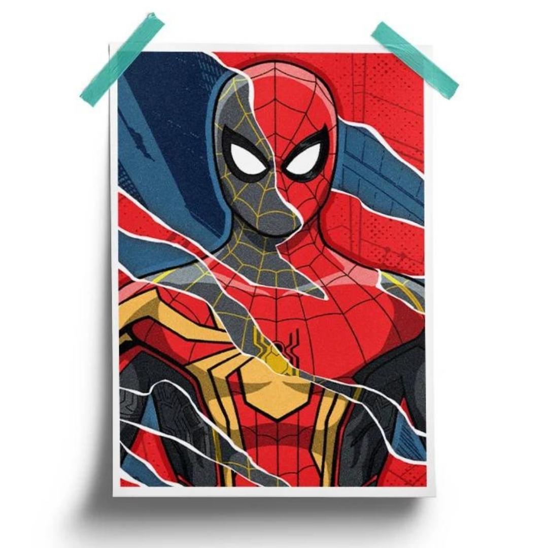 SPIDER-MAN SUITS ART - MARVEL OFFICIAL POSTER by Redwolf -Redwolf - India - www.superherotoystore.com