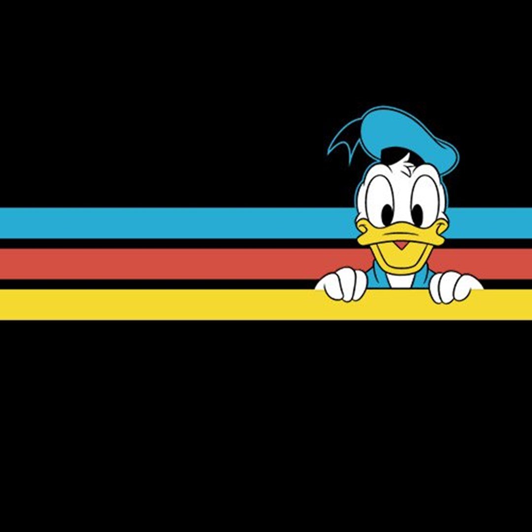 Disney Donald Duck: Retro Stripes T-Shirt. -Redwolf - India - www.superherotoystore.com